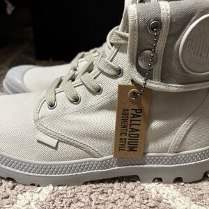 Palladium Off-White Canvas High-Tops
